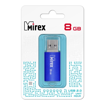 USB 8 - -  MIREX USB 8Gb UNIT AQUA
